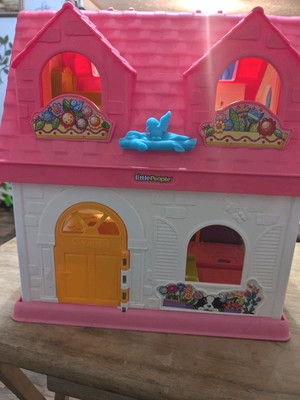 Fisher Price Little People surprise Sound Home Doll House 2015 Dollhouse Fold -image