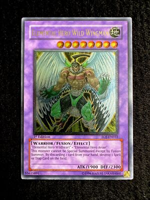 🔥YUGIOH • ELEMENTAL HERO WILD WINGMAN • ULTIMATE RARE • EOJ-EN035 • 1st • NM🔥-image