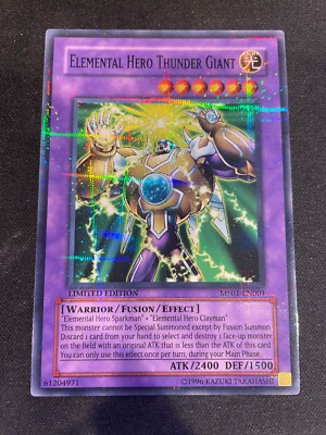 Elemental Hero Thunder Giant (MF01-EN001) Parallel Rare - Limited Edition-image