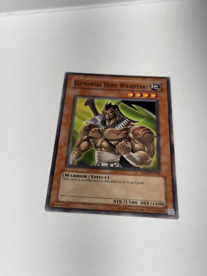 Yugioh Elemental Hero Wildheart EEN-EN008 Common Near Mint Free Shipping-image