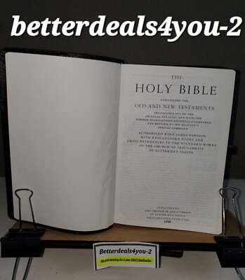 HOLY BIBLE King James Version The Church Of Jesus Christ of LATTER-DAY SAINTS -image
