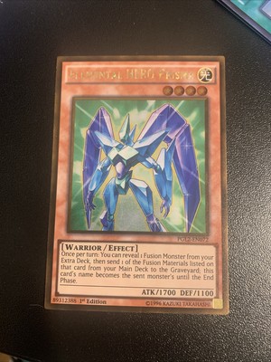 YUGIOH TCG ELEMENTAL HERO PRISMA PGL2-EN072 GOLD 1ST EDITION -image