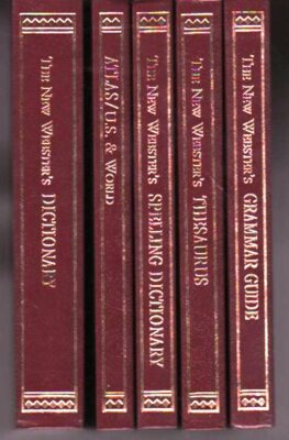 The New Webster's Library of Practical Information: Faux Leather Gold Gilt Case-image