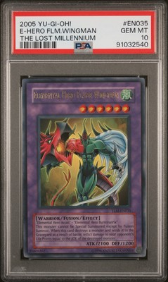 PSA 10 2005 YU-GI-OH! THE LOST MILLENNIUM #EN035 ELEMENTAL HERO FLAME WINGMAN-image