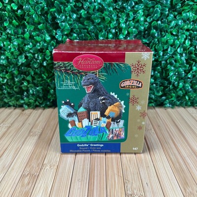 Godzilla Origins Greetings Carlton Heirloom Christmas Ornament Sound 2006 #147-image
