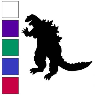 Godzilla, Vinyl Decal Sticker, Multiple Colors & Sizes #6698-image
