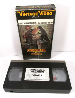 Godzilla Vs Megalon VHS Vintage Video 1976 Color  Sasaki Kawase-image