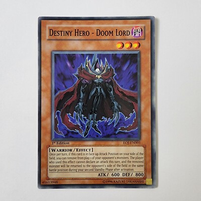 Destiny Hero - Doom Lord - EOJ-EN001 - NM/VLP - Common - 1st ed - Yugioh-image