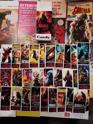 Godzilla Collection. 8 Glossy Bookmarkers + Free 28 Mini art Cards. New.-image