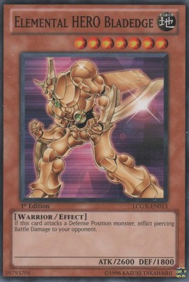 Elemental HERO Bladedge - LCGX-EN013 - Common - 1st Edition - Heavily Played-image