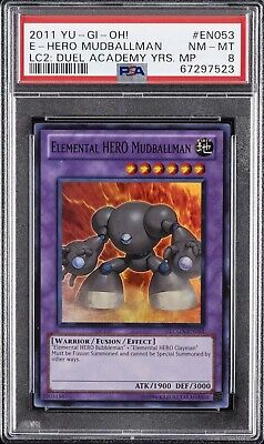 2011 YU-GI-OH! #EN053 ELEMENTAL HERO MUDBALLMAN PSA 8-image