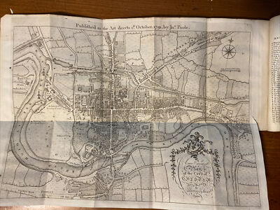 1791 History of the County and City of Chester w/ map; England; As Is-image
