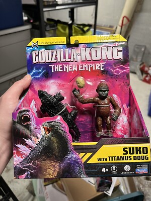 Godzilla X Kong New Empire Suko With Titanus Doug Figure Pack Playmates 2024-image