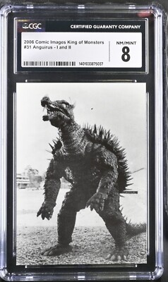 2006 Comic Images GODZILLA King of Monsters card #31 ANGUIRUS CGC 8 NM/MINT-image