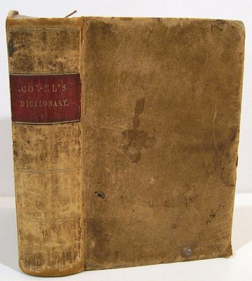 A Concise Dictionary of the Holy Bible  c1839 w/ Map of Jerusalem   Full Leather-image