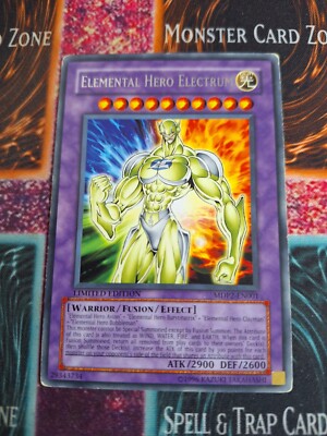 Yu-Gi-Oh! Elemental Hero Electrum MDP2-EN001 Rare Limited Lightly Played-image