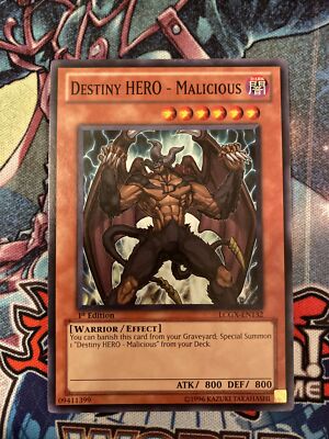 (AA) Yugioh Destiny Hero Malicious LCGX-EN132 - Common -  1st VLP-image
