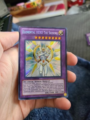 Yugioh Elemental HERO The Shining PRC1-ENV01 Limited Secret Rare-image