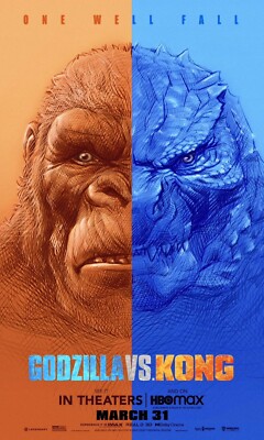 * GODZILLA vs KONG * Blockbuster Movie Image, Multiple sized Poster / Prints-image
