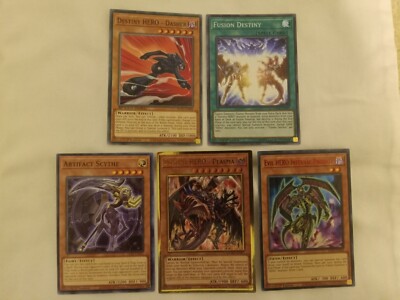 FUSION DESTINY SUPER RARE DESTINY HERO DASHER PLASMA INFERNAL PRODIGY SCYTHE DPE-image