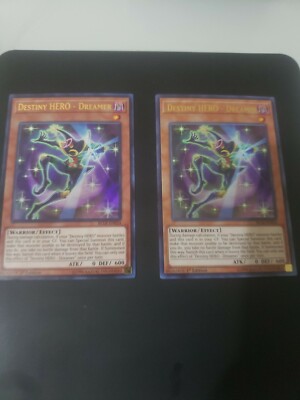 X2  (M/NM) - Destiny HERO - Dreamer - BLLR-EN024 - Ultra Rare 1st Edition YuGiOh-image