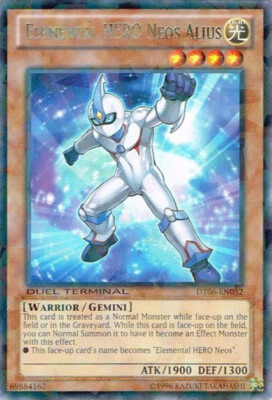 Elemental HERO Neos Alius - DT06-EN052 - Rare - Duel Terminal x1 - Lightly Playe-image