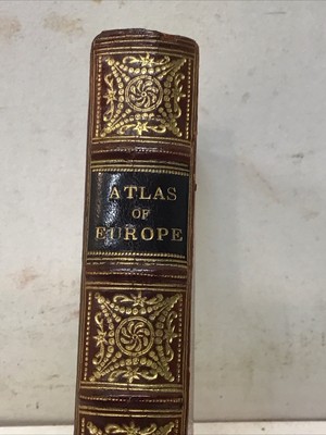 1925 Leather Atlas of Europe published in London by Robert Rivière & Son-image