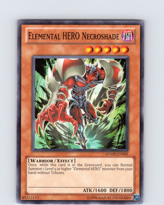 Yu-Gi-Oh TCG Elemenatal HERO Necroshade RYMP-EN005 Unlimited Common Card NM-image