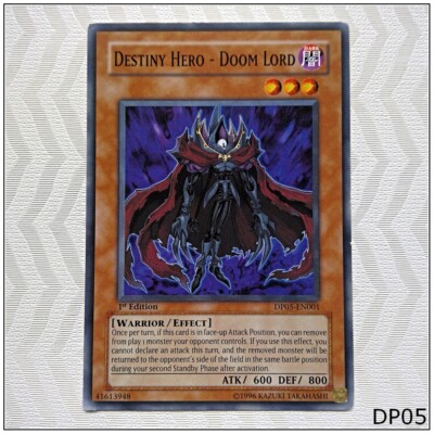 Destiny Hero - Doom Lord - DP05-EN001 - Common 1st Edition Yugioh-image