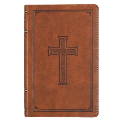 KJV Holy Bible, Standard Size Faux Leather Red Letter Edition Thumb Index,-image