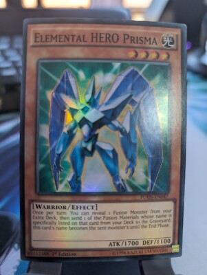 YuGiOh! Elemental HERO Prisma FUEN-EN047 Super Rare 1st Ed-image