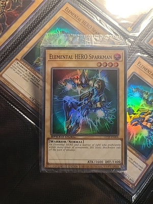 YuGiOh! Elemental HERO Sparkman  OPTP-EN004 Super Rare Speed Duel Prize Card-image