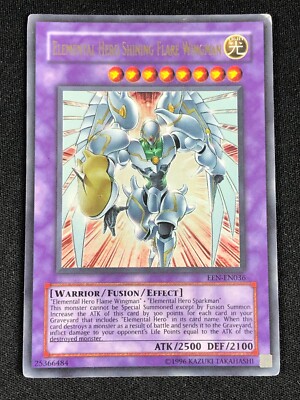 YUGIOH ELEMENTAL HERO SHINING FLARE WINGMAN EEN-EN036 ULTRA PLAY/EDGE-WEAR-image