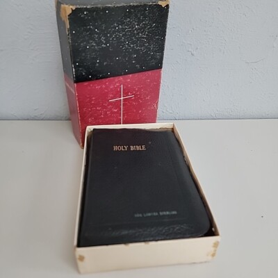 1947 Holy Bible King James Spencer Press Indexed Red Letter Large Print w/OG Box-image