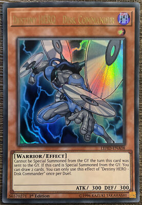 Yu-Gi-Oh! Trading Card - Destiny HERO - Disk Commander [Warrior/ Effect] - HOLO-image