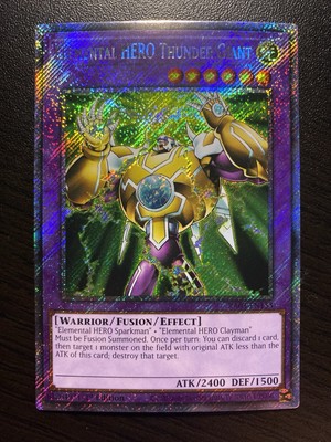 Elemental HERO Thunder Giant RA03-EN153 - 1st Ed - Platinum Secret Rare - NM!-image