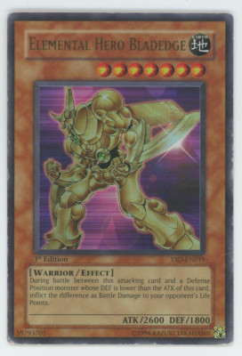 Elemental Hero Bladedge YSD-EN019 1st Edition Ultra Rare Holo 2006 Yugioh Card-image