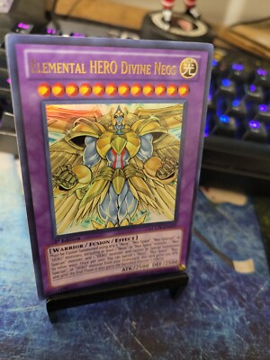 Yugioh Elemental Hero Divine Neos 1st Edition LCGX-EN077 DY 47-image