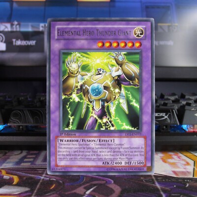 1X ELEMENTAL HERO THUNDER GIANT - DP1/LCGX - RARE/COMMON - YUGIOH-image