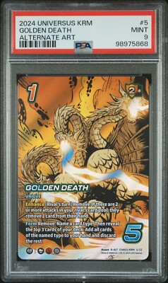 UniVersus Challenger Series Godzilla Golden Death Ghidorah Alt ART PSA 9-image