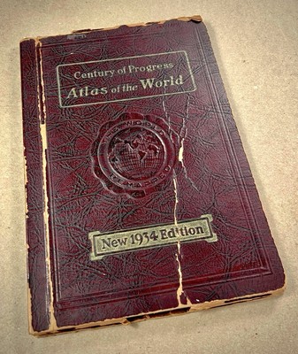 Century of Progress Atlas of the World 1934 Edition Chicago Worlds Fair-image