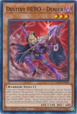 Destiny HERO - Denier - MP22-EN199 - Common - 1st Edition Yugioh-image