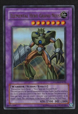 Yugioh Elemental Hero Grand Neos STON-EN035 Ultra Rare Unlimited - NM-image