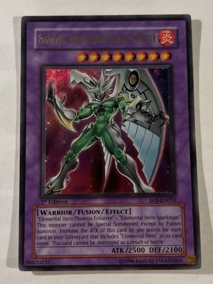 1x Elemental Hero Shining Phoenix Enforcer EOJ-EN033 1st Edition LP-image