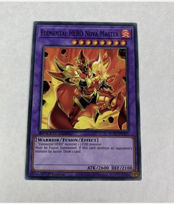 Yugioh  Elemental HERO Nova Master SGX2-ENA25 Midterm Paradox Common 1st Edition-image