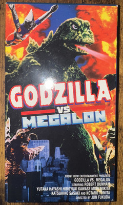 Godzilla vs Megalon 1973 (1998, VHS) Front Row Entertainment Gigan, Jet Jaguar-image