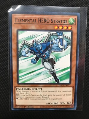 Yu-Gi-Oh! TCG Elemental Hero Stratos HAC1-EN015 1st Edition-image
