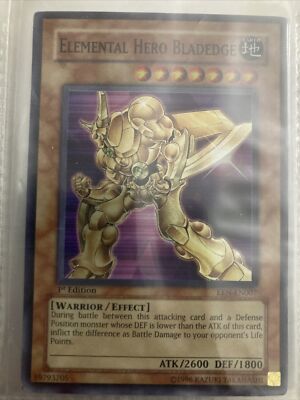 Yu-Gi-Oh Card Elemental Hero Bladedge - EEN-EN007 1st Edition. Mint Condition-image