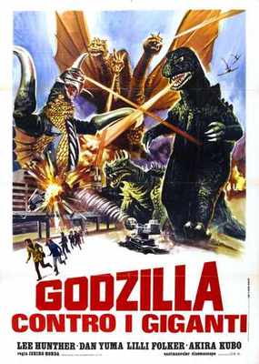Godzilla Vs Gigan Poster 04 A4 10x8 Photo Print-image