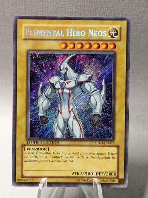 YUGIOH Elemental Hero Neos CT03-EN001 Secret Rare Limited Edition LP-image